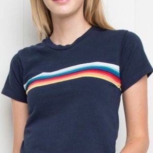 Brandy navy crop top